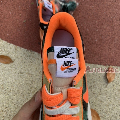 Sacai x Nike LDWaffle Shark BV0073-081 Orange Red/Grass Green//Black/White Mens Womens Shoes