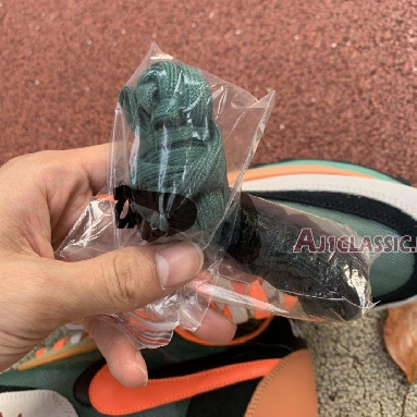 Sacai x Nike LDWaffle Shark BV0073-081 Orange Red/Grass Green//Black/White Mens Womens Shoes