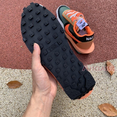 Sacai x Nike LDWaffle Shark BV0073-081 Orange Red/Grass Green//Black/White Mens Womens Shoes