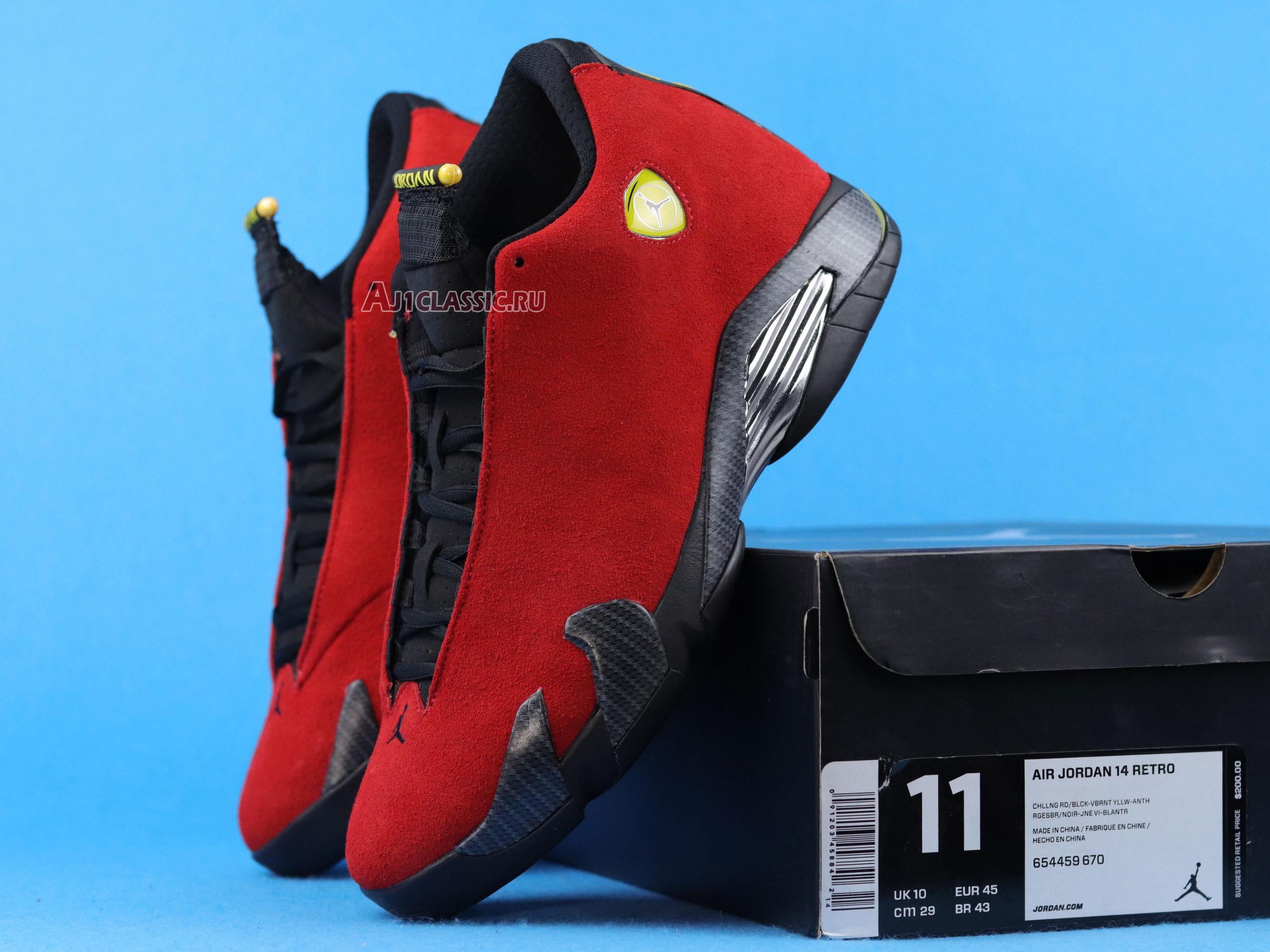New Air Jordan 14 Retro "Ferrari" 654459-670 Shoes