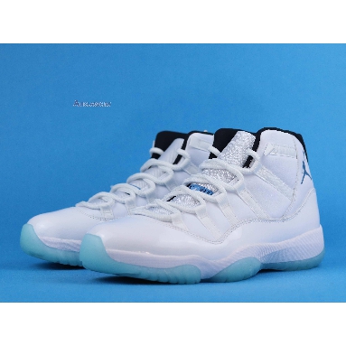 Air Jordan 11 Retro Legend Blue 2014 378037-117 White/Legend Blue Mens Womens Shoes