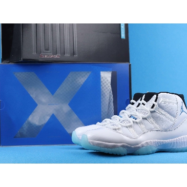 Air Jordan 11 Retro Legend Blue 2014 378037-117 White/Legend Blue Mens Womens Shoes