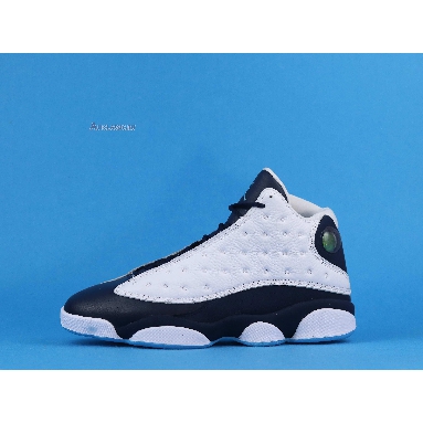 Air Jordan 13 Retro Obsidian 414571-144 White/Obsidian/Dark Powder Blue Mens Womens Shoes