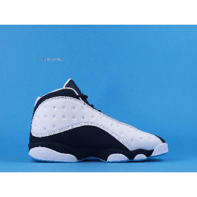 Air Jordan 13 Retro Obsidian 414571-144 White/Obsidian/Dark Powder Blue Mens Womens Shoes