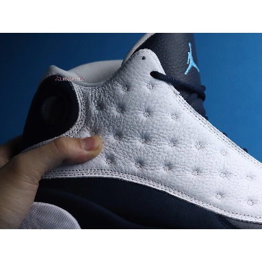 Air Jordan 13 Retro Obsidian 414571-144 White/Obsidian/Dark Powder Blue Mens Womens Shoes