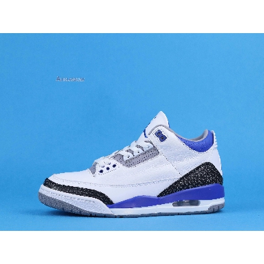 Air Jordan 3 Retro Racer Blue CT8532-145 White/Black/Cement Grey/Racer Blue Mens Womens Shoes