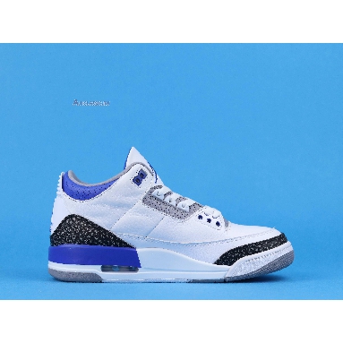 Air Jordan 3 Retro Racer Blue CT8532-145 White/Black/Cement Grey/Racer Blue Mens Womens Shoes