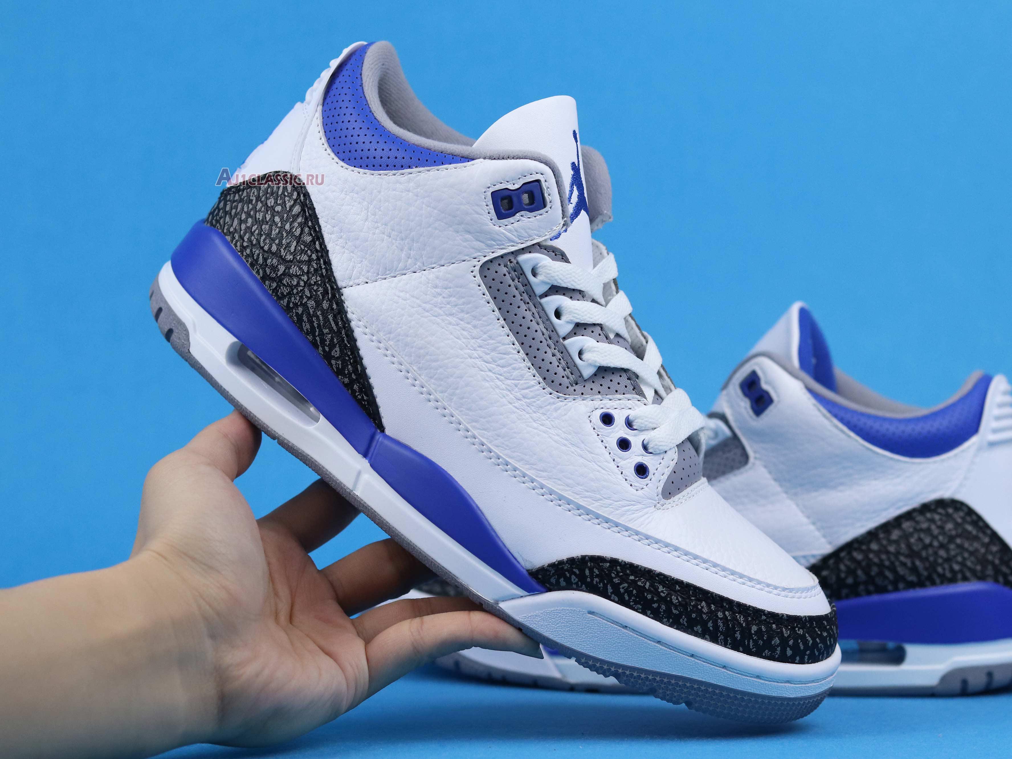 New Air Jordan 3 Retro "Racer Blue" CT8532-145 Shoes