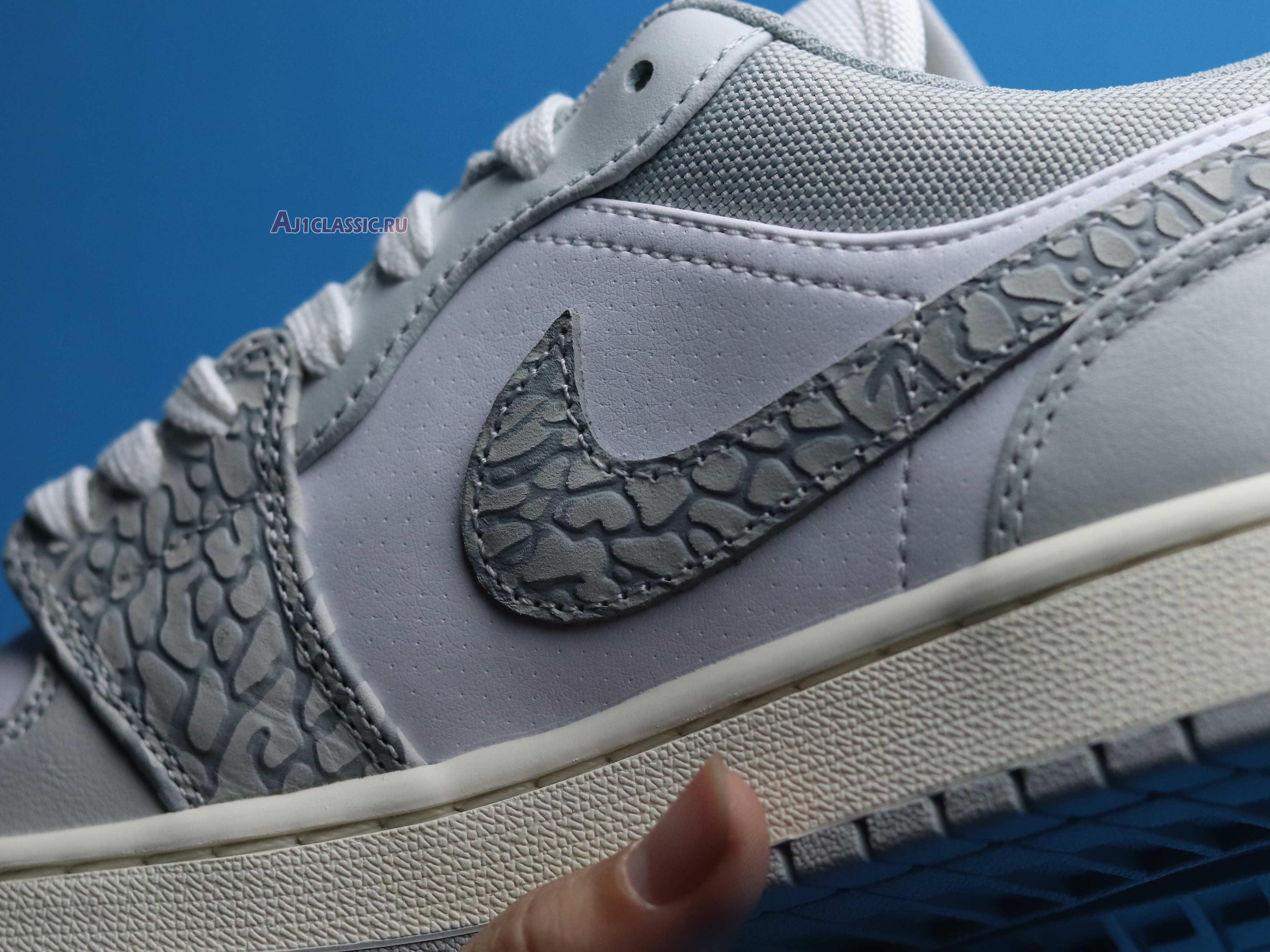 New Air Jordan 1 Low Premium "Elephant Print" DH4269-100 Shoes