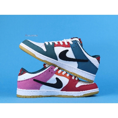 Parra x Nike SB Dunk Low DH7695-100 Fire Pink/Gym Red-Mocha-White-Royal Blue-Black Mens Womens Shoes
