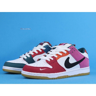 Parra x Nike SB Dunk Low DH7695-100 Fire Pink/Gym Red-Mocha-White-Royal Blue-Black Mens Womens Shoes