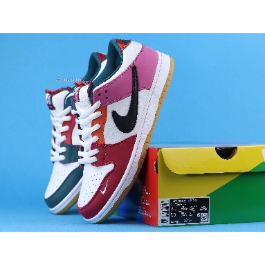 Parra x Nike SB Dunk Low DH7695-100 Fire Pink/Gym Red-Mocha-White-Royal Blue-Black Mens Womens Shoes