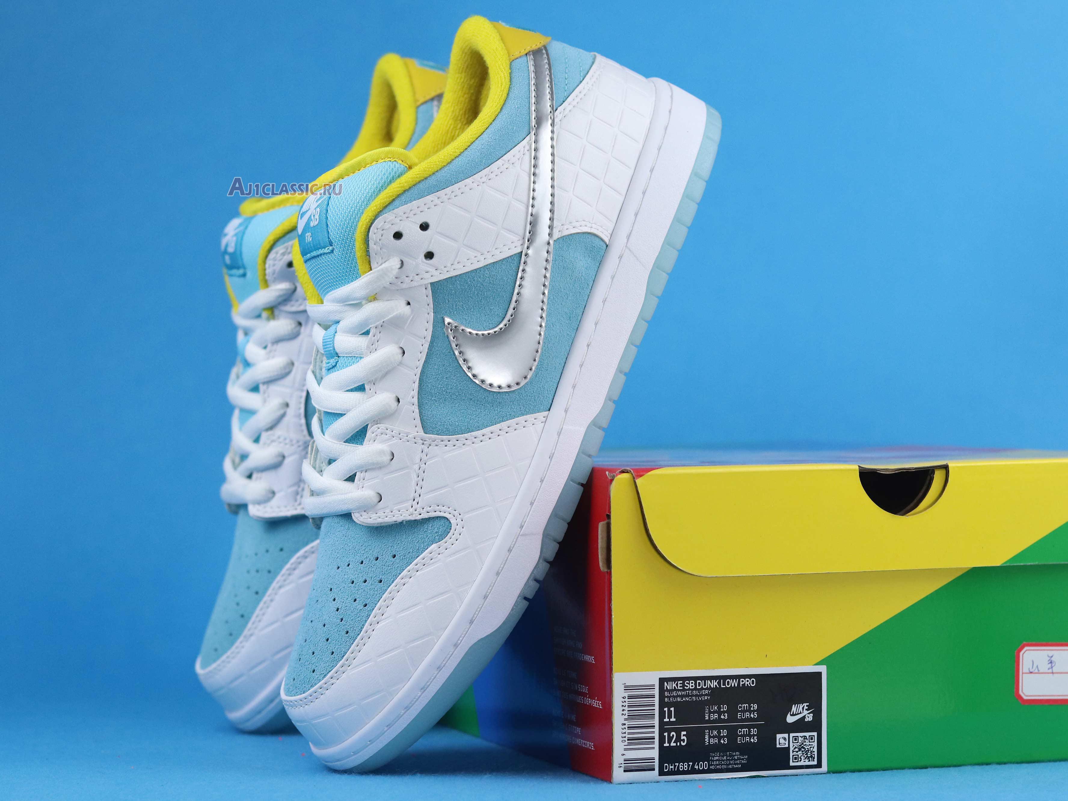 New FTC x Nike Dunk Low SB "Lagoon Pulse" DH7687-400 Shoes