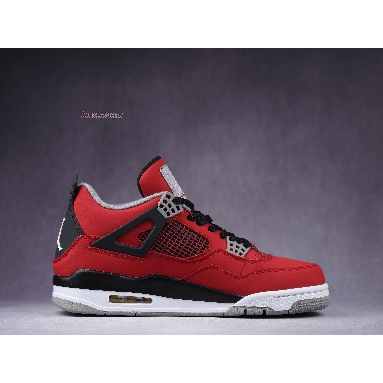 Air Jordan 4 Retro Toro Bravo 308497-603 Fire Red/White-Black-Cement Grey Mens Womens Shoes