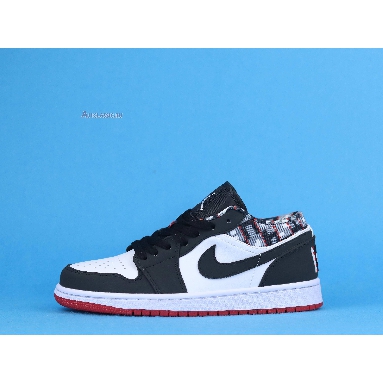 Air Jordan 1 Low Quai 54 2021 DM0095-106 Black/White/Red Noir/Blanc/Rouge Mens Womens Shoes