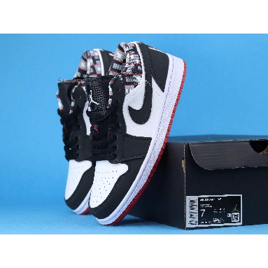 Air Jordan 1 Low Quai 54 2021 DM0095-106 Black/White/Red Noir/Blanc/Rouge Mens Womens Shoes