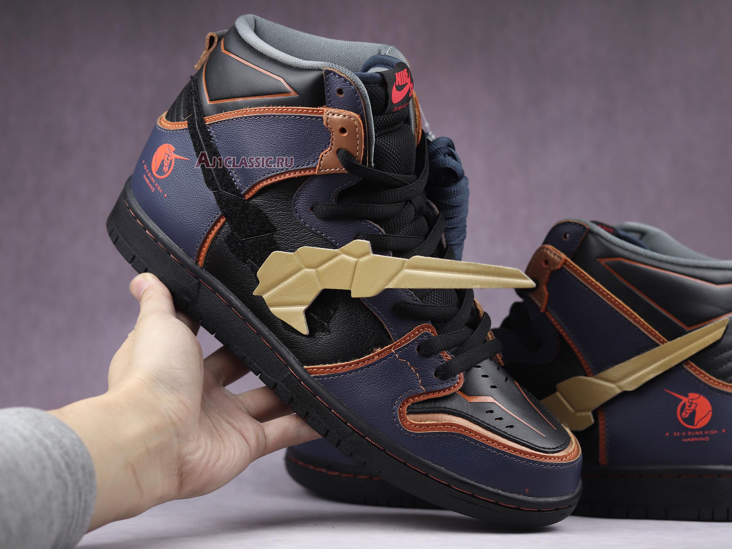 New Gundam x Nike Dunk High SB "Project Unicorn - Banshee Norn" DH7717-400 Shoes