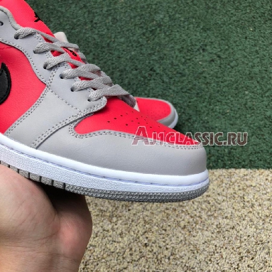 Air Jordan 1 Low Light Iron Ore DC0774-060 Light Iron Ore/Black-Siren Red Mens Womens Shoes