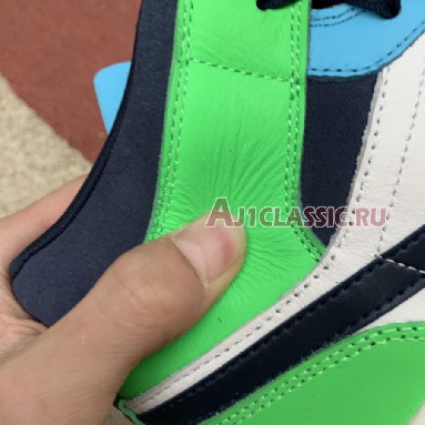 Melody Ehsani x Air Jordan 1 Mid Fearless CQ7629-100 White/Black/Half Blue/Habanero Red Mens Womens Shoes