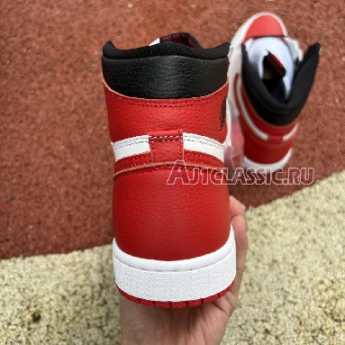 Air Jordan 1 Retro High OG Heritage 555088-161 White/University Red/Black Mens Womens Shoes