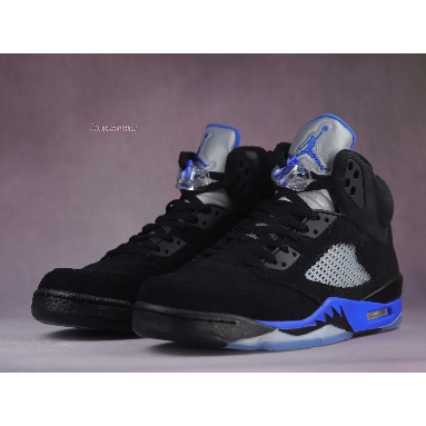 Air Jordan 5 Retro Racer Blue CT4838-004 Black/Racer Blue/Reflective Silver Mens Womens Shoes