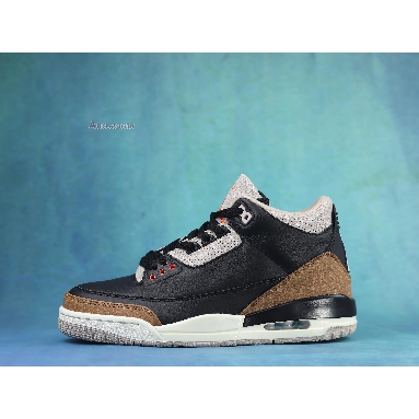 Air Jordan 3 Retro Desert Elephant CT8532-008 Black/Rush Orange-Fossil Stone-Sail Mens Womens Shoes