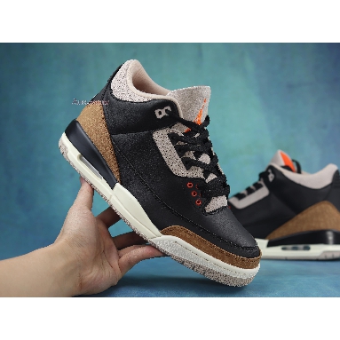 Air Jordan 3 Retro Desert Elephant CT8532-008 Black/Rush Orange-Fossil Stone-Sail Mens Womens Shoes
