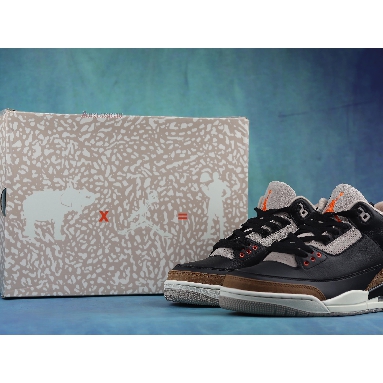 Air Jordan 3 Retro Desert Elephant CT8532-008 Black/Rush Orange-Fossil Stone-Sail Mens Womens Shoes