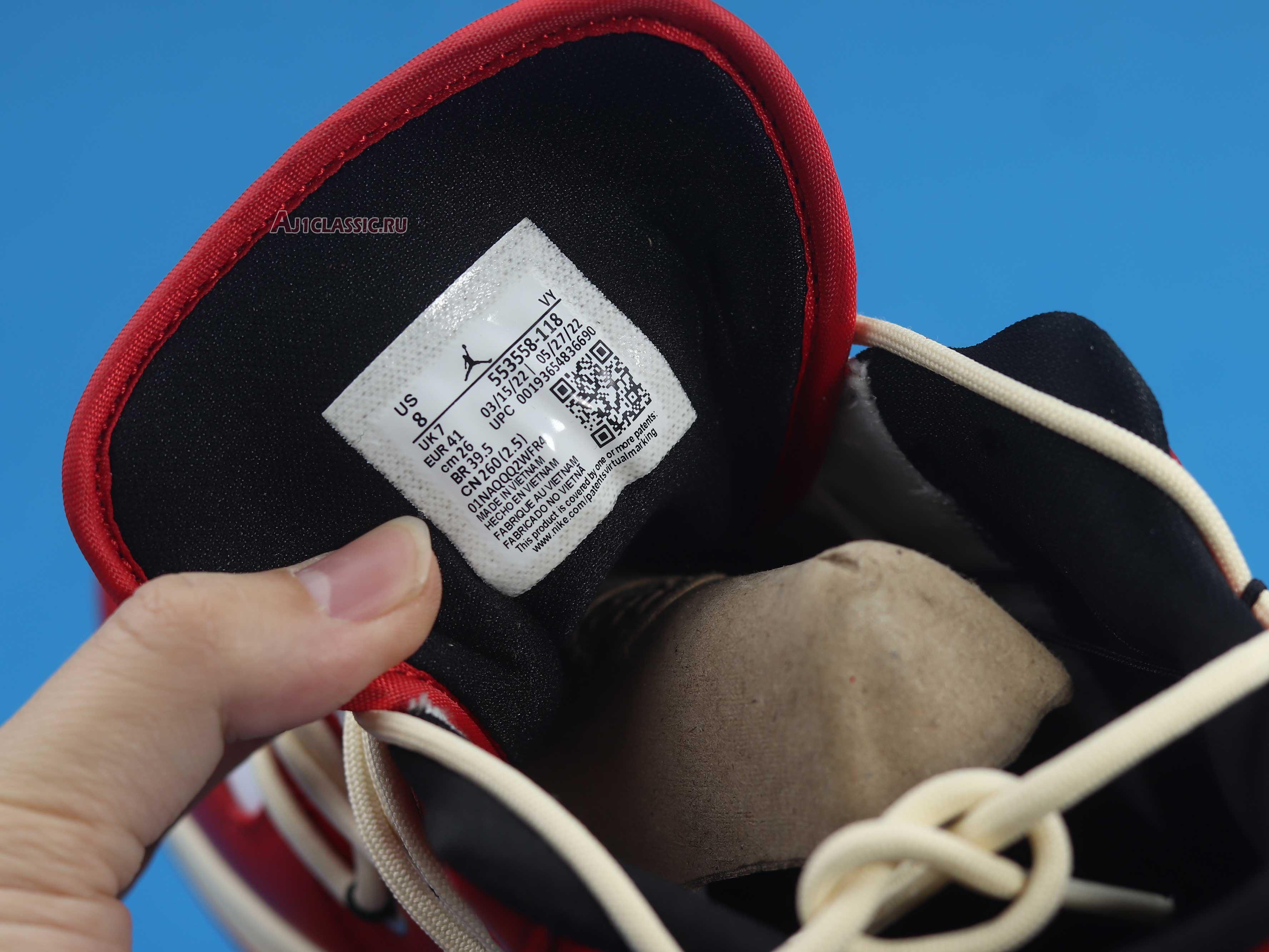 New Air Jordan 1 Low Flywire Lacing "Chicago" 553558-118-02 Shoes