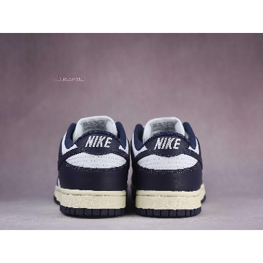 Nike Dunk Low Vintage Navy DD1503-115 White/Midnight Navy Mens Womens Shoes