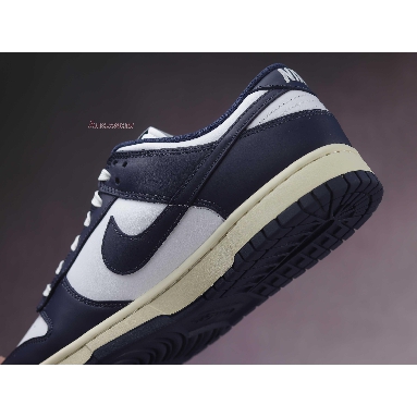 Nike Dunk Low Vintage Navy DD1503-115 White/Midnight Navy Mens Womens Shoes