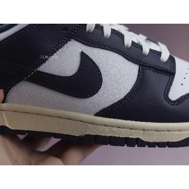 Nike Dunk Low Vintage Navy DD1503-115 White/Midnight Navy Mens Womens Shoes