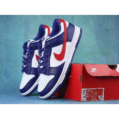 Nike Dunk Low USA DD1503-119 White/Royal-University Red Mens Womens Shoes
