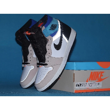 Air Jordan 1 Retro High OG Prototype DC6515-100 White/Multi-Color/Total Orange Mens Womens Shoes