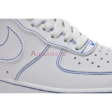 Nike Air Force 1 07 Contrast Stitch - White Game Royal CV1724-101 White/White/Game Royal Mens Womens Shoes