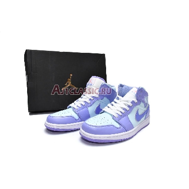 Air Jordan 1 Mid Purple Pulse 554724-500 Purple Pulse/Arctic Punch/Glacier Blue Mens Womens Shoes