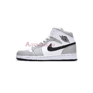 Air Jordan 1 Mid Grey Fog BQ6472-015 White/Light Smoke Grey/Black Mens Womens Shoes
