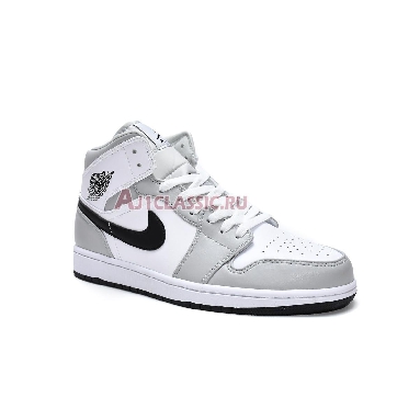 Air Jordan 1 Mid Grey Fog BQ6472-015 White/Light Smoke Grey/Black Mens Womens Shoes