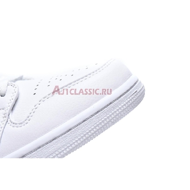 Air Jordan 1 Mid Triple White 554724-129 White/White-White Mens Womens Shoes