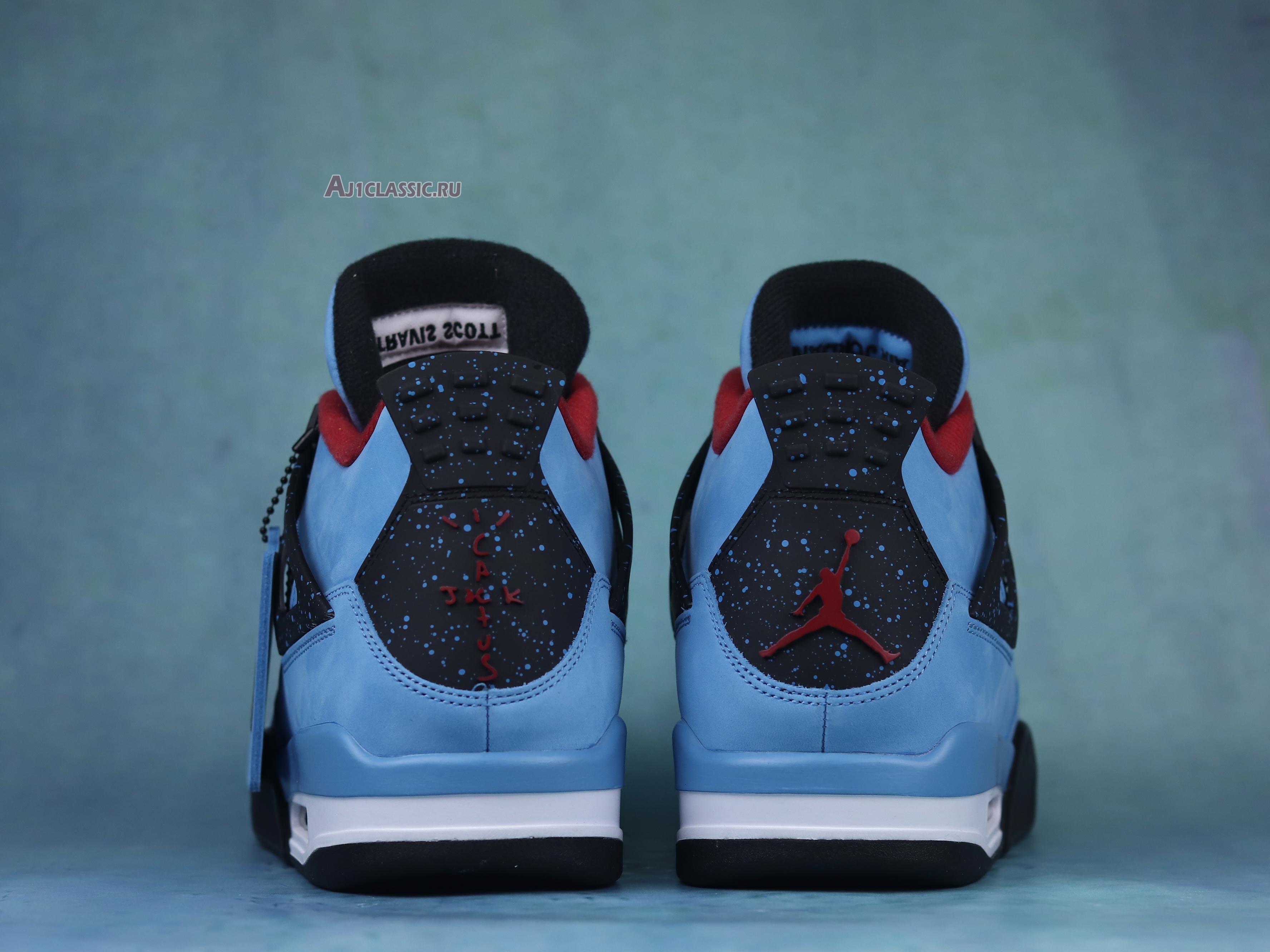 New Travis Scott x Air Jordan 4 Retro "Cactus Jack" 308497-406-02 Shoes