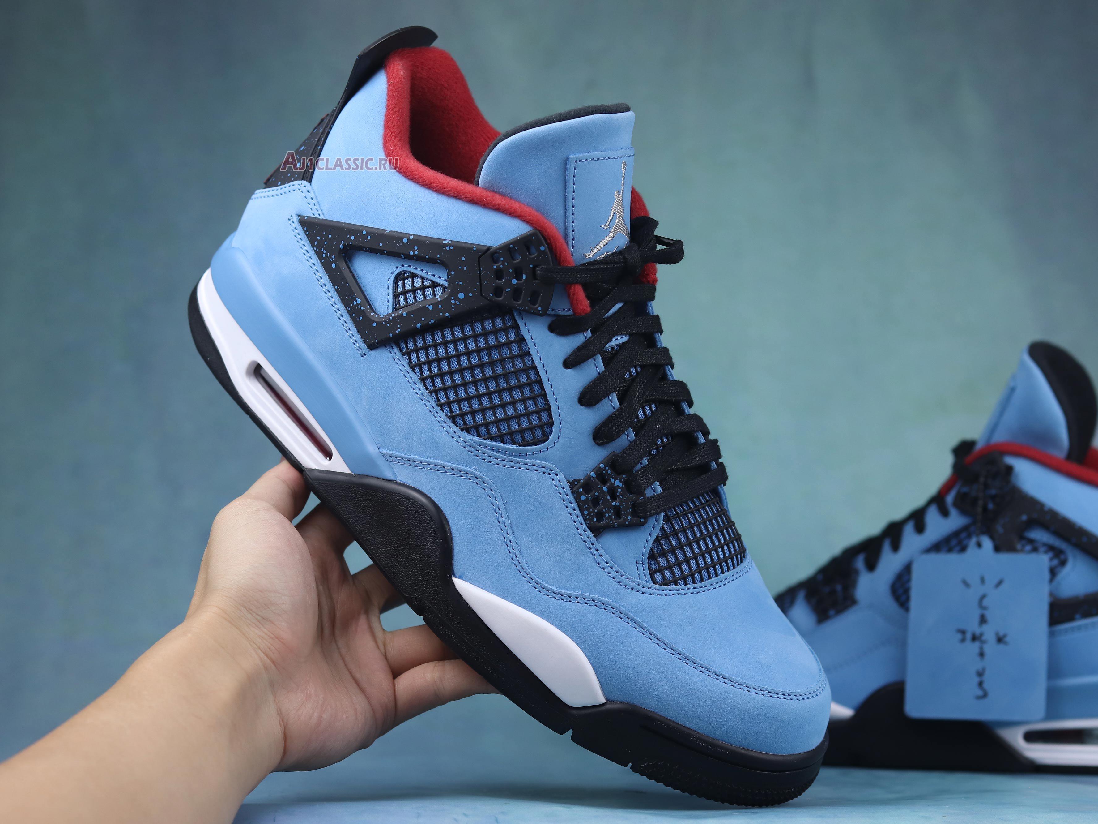 New Travis Scott x Air Jordan 4 Retro "Cactus Jack" 308497-406-02 Shoes