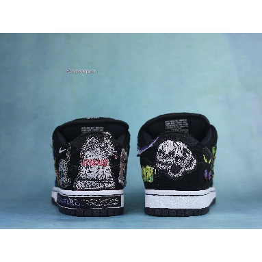 Neckface x Nike Dunk Low Pro SB Black DQ4488-001 Black/Multi-Color Mens Womens Shoes