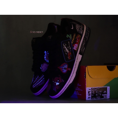 Neckface x Nike Dunk Low Pro SB Black DQ4488-001 Black/Multi-Color Mens Womens Shoes