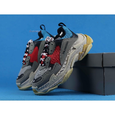 Buy Balenciaga Triple S Sneaker "Blue Red" 2018 533883 W09O2 4365 Quality Reps Replicas Shoes