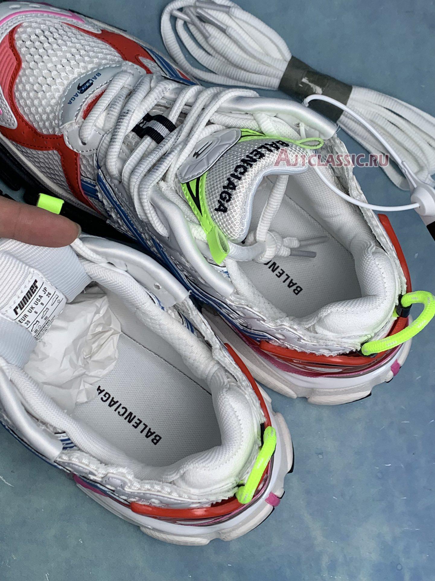 New Balenciaga Runner Sneaker "White Multicolour" 677402 W3RB6 9645 Shoes