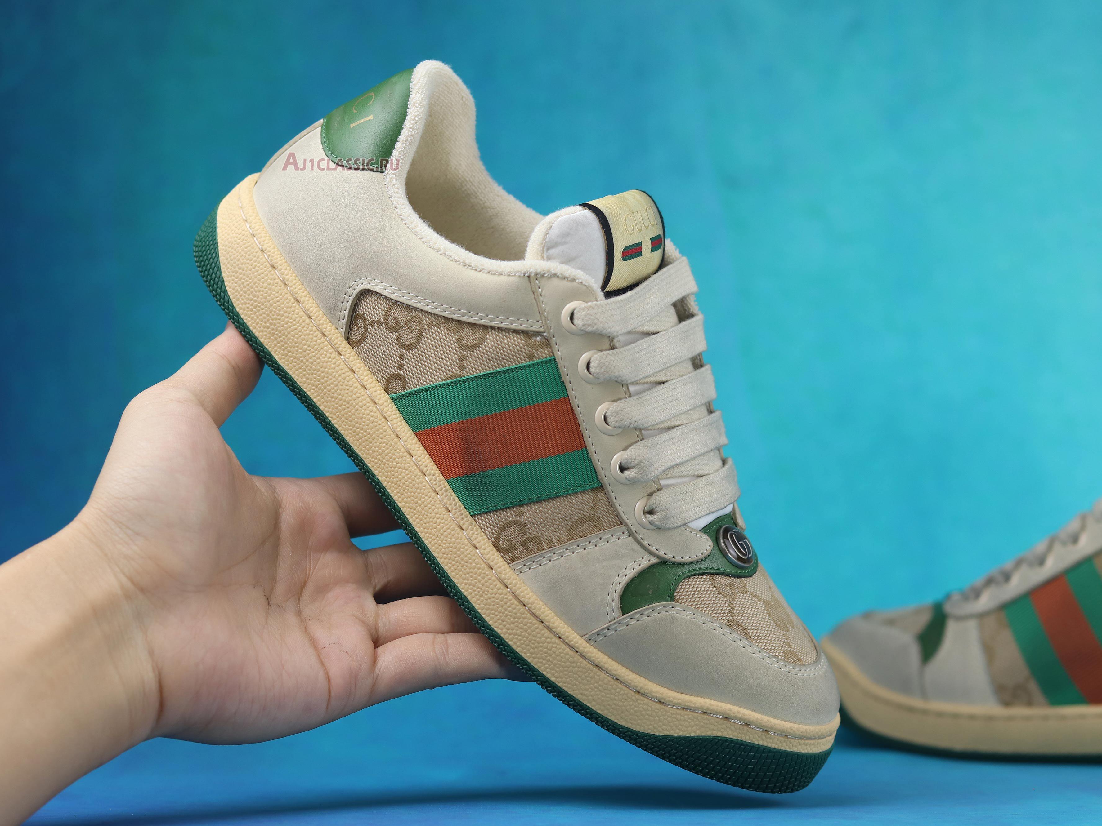 New Gucci GG Screener Distressed "GG Canvas" 546551 9Y920 9666 Shoes