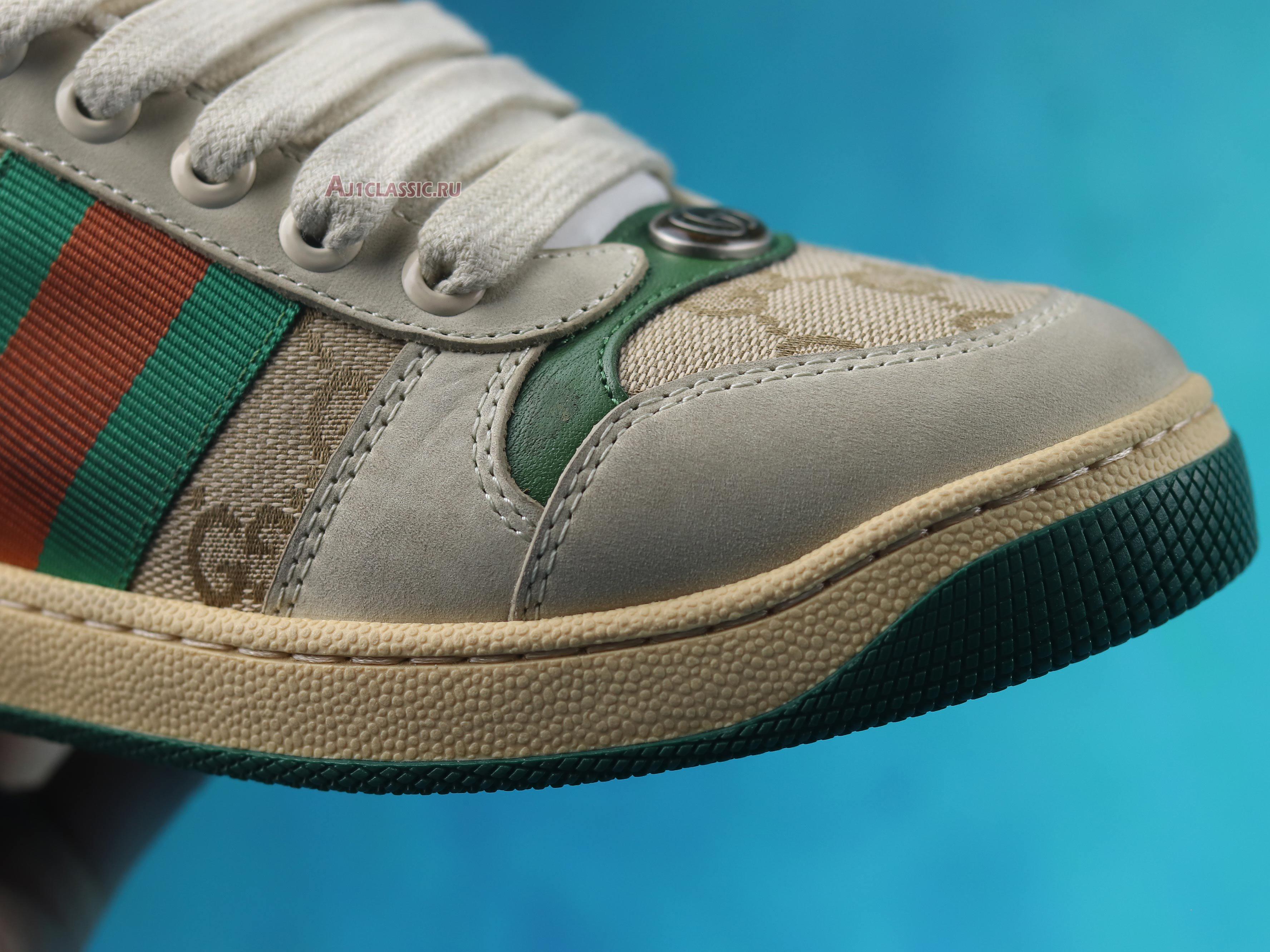 New Gucci GG Screener Distressed "GG Canvas" 546551 9Y920 9666 Shoes