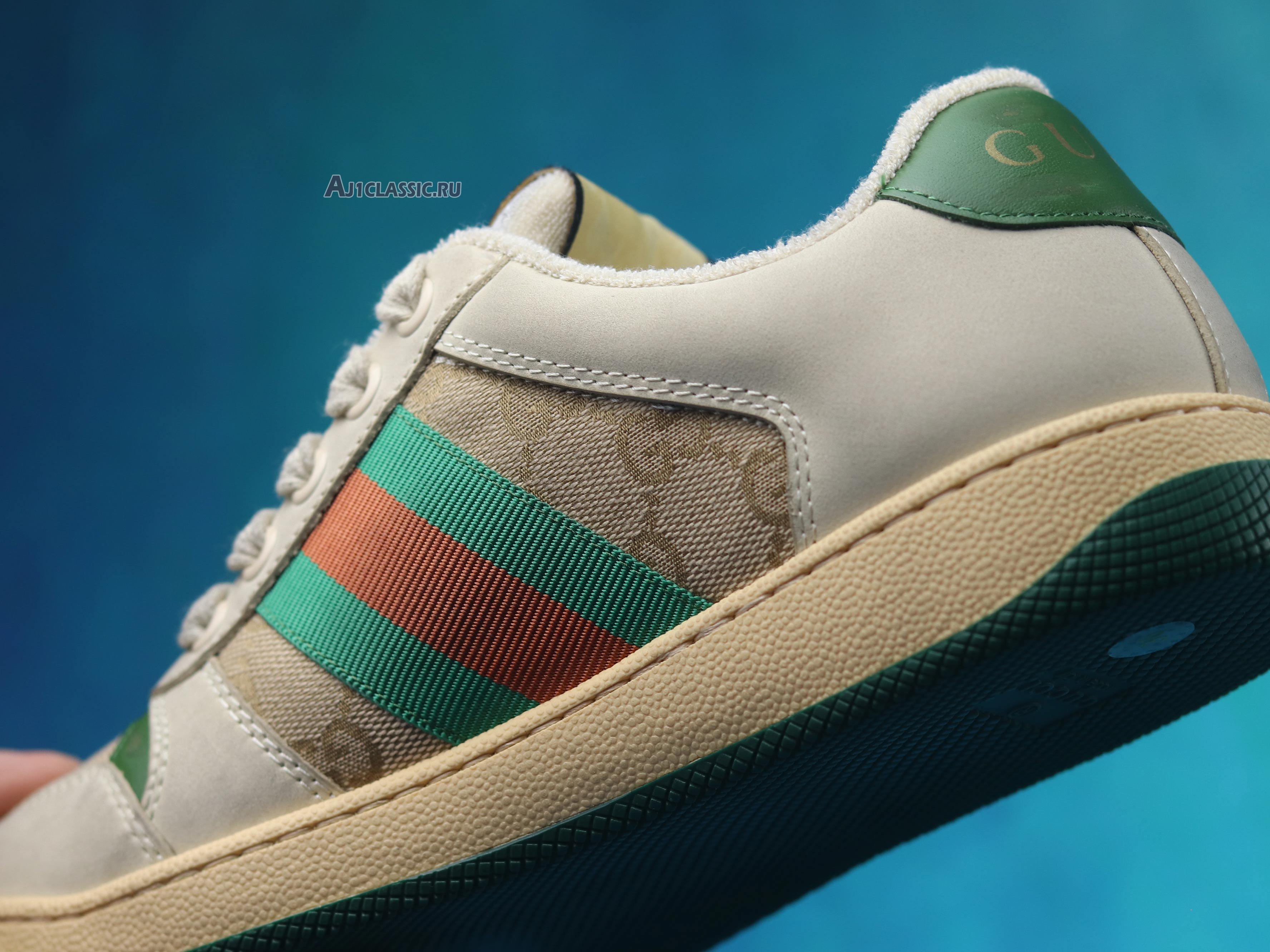 New Gucci GG Screener Distressed "GG Canvas" 546551 9Y920 9666 Shoes