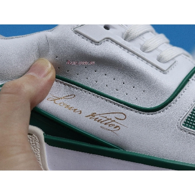 Buy Louis Vuitton LV Trainer Sneaker Low "White Green" A54HS Quality Reps Replicas Shoes