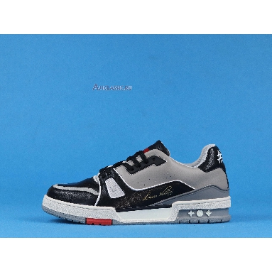Buy Louis Vuitton LV Trainer Sneaker Low "Black Grey" 1A54H5 Quality Reps Replicas Shoes